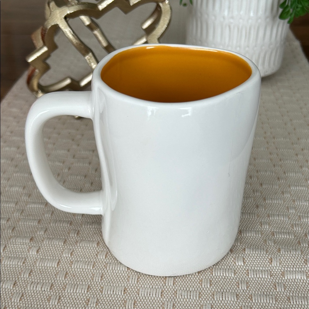 Rae Dunn Fright Night Mug - White with Orange Interior - Picture 3 of 4